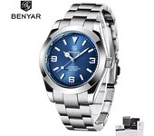 BENYAR Top Brand Luxury Men Automatic Watch For Men Stainless Steel Business Watches Mens Mechanical Wristwatches Reloj Hombres