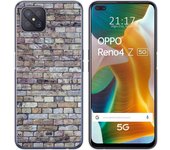 Tumundosmartphone Funda Gel Tpu para Oppo Reno 4Z 5G diseño Ladrillo 02 Dibujos