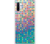 Funda compatible con Samsung Galaxy Note 10 Plus - Note 10 pro - Patron Comecocos Fondo Clear