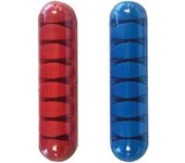 Nine&One - Clips Organizadores de Cables USB (Pack 2), Silicona, Escritorios, Mesas de Trabajo, Oficina, Despacho, Autoadhesivos, Máxima Fijación, 7 Ranuras, Variedad de Colores