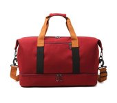 Bolsa De Viaje De Gran Capacidad Para Hombres Y Mujeres Impermeable Bolsa Deportiva Para Fin De Semana Bolsa De Mensajera Seca Y Húmeda Estilo Fashion