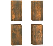 vidaXL Muebles para TV 4 uds aglomerado 30,5x30x60 cm, Mueble de Salon, Mueble TV, Mueble TV salon, Mesa de TV, Mueble tele