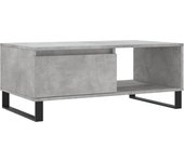 vidaXL Mesa de centro madera contrachapada 90x50x36,5 cm Blanco, Negro, Roble Sonoma Mesita de Salón o Comedor o Auxiliar Mesa de Café Meuble Salón