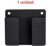 1pc  Wall Mounted Mobile Phone Holder Multifunction Organizer Storage Box Remote Control Charger Stand  Universal Accessories