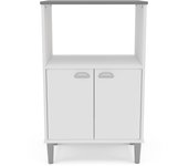 Armario uxiliar para microondas en color blanco Asfel2