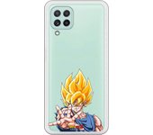 Funda original compatible con Samsung Galaxy A22 4G - Dragon Ball Z Goku Super Saiyan