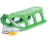 Prosperplast Trineo Alto con Deslizadores de Acero y Cuerda Modelo Tatra Verde 109x31x40 Cm