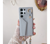 Wrist Strap Crossboby Phone Case for Samsung Galaxy S25 S24 S22Ultra Plus S23FE A15 A25 A35 A55 A24 A34 A54 A14 With Card Holder