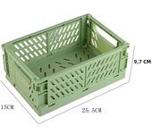 Plastic Foldable Storage Crate Folding Box Basket Stackable Cute Makeup Jewellery Toys Boxes for Storage Box Organizer Portable
