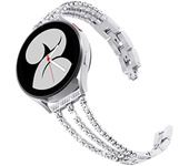 22mm 20mm Women Diamond Bracelet Band for Samsung Galaxy Watch 6 5/Pro 4 Classic Strap 40mm 44mm 45mm 42mm 43mm 47mm Active 2