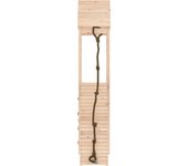vidaXL Parque infantil con pared de escalada madera maciza de pino