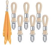 6 Piezas Pinzas para Toallas, Clips para Paños de Cocina, Ganchos Perchas para Toallas de Té para Baño Cocina Colgar Colgando Toallas