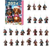 2024 Christmas Gnome Holidays Advent Calendar with Gnome Plush Toys 24 Days Xmas Countdown Calendar for Kids