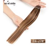 Micro Bead Hair Extensions 8D Silicone Nano Ring Hair Invisible Mini Silicon Beads Easy to Install Black Brown Blonde Hair 30g