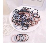 100pcsRubber bands do not harm hair, headband, Korean hair accessories, hair rings, tie hair, rubber bands, headband