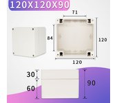 Outdoor Waterproof Enclosure Plastic Box Electronic Project Instrument Case Electrical Project Box Junction Box Housing