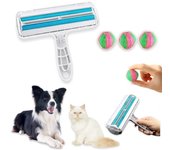 PRYMARC Kit Rodillo Quitapelos Mascotas, Rodillo Quitapelos Para Perros y Gatos + x3 Bolas Quitapelos Lavadora, Rodillo quitapelos elimina fácilmente el pelo de tus masc         Pelo Mascotas, Cepillo Quitapelos Mascotas, Removedor de Pelo de Mascotas
