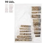 Twist Drill Bit Set Anti-rust Wear Protection Round Shank Titanium Drill Bits Drilling Hole Tools for Metal, Wood Woodwork 99Pcs