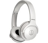 Audio-Technica - ATH-S220BTWH auricular y casco Auriculares Inalámbrico y alámbrico Diadema Llamadas/Música Bluetooth Blanco ATH-S220BTWH