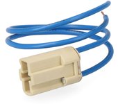 PORTALAMPARAS 250V BASE G-9  10cm CON CABLE RETRACTILADO