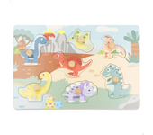 Puzzle Madera Dinosaurio 29,5X25X21,5 CM - Modelos surtidos (Color Baby 33058)