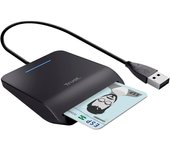 Lector de tarjetas chip dnie trust usb black