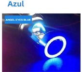 1pcs Angel Eye BA20d H4 LED Headlight Red Blue Aperture High Low Beams Fog Lamp H4 Led Car Headlamp H4 Led Motorcycle Headlights