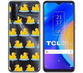 Tumundosmartphone Funda Gel Transparente para TCL 20 SE diseño Pato Dibujos