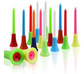 Cojín de Goma de Golf Duradero Camisetas de Manga Larga Camisetas de Golf de plástico Multicolores Prácticas Profesionales de Golf de Color Aleatorio para golfistas, Paquete de 50 Piezas