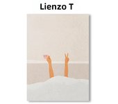 Leisure Life Bohemia Girl with Bed Champagne Sleep Tub Book  Coffee Prints  Wall Art Canvas Posters for Living Room Decor