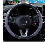 Universal Auto Car Steering Wheel Cover Mahogany Wood Leather Fit 37-38cm Wheel car Steer Wheel Covers Car interior decoration