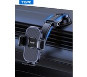 TOPK Gravity Car Phone Holder For iphone 11 12 Pro X 8 Universal Phone Holder Car Mount For Samsung Android Car Phone Stand