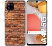 Tumundosmartphone Funda Gel Tpu para Samsung Galaxy A42 5G diseño Ladrillo 04 Dibujos
