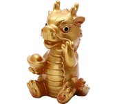 Té que cambia de color, dragón para mascotas, linda estatua de resina, decoración de bandeja de té de Kung Fu, regalo para amantes del té, escritorio de oficina en casa, adorno Feng Shui (verde)