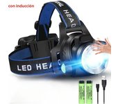 Powerful LED Headlamp 18650 DC/USB Rechargeable Headlight Zoomable Head Lamp Waterproof Head Light High Lumens Head Flashlight