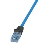 Cable de conexión LogiLink Premium, Cat.6A, U/UTP, azul, 2,0 m
