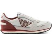 Emporio Armani Zapatillas Zapatos Hombre Blanco Rojo X4X537 XN730 T410