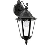Eglo Aplique de pared aluminio negro pátina IP44 - Navedo