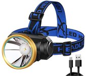 Strong Light Headlamp USB Rechargeable LED Lamp Powerful Head Flashlight Waterproof Outdoor Fishing Headlight Built in Battery
