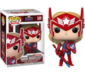 Funko POP! Marvel-Future Fight- Sharon Rogers As Captain America #335- Figura de Vinilo Coleccionable- Producto Oficial Funko