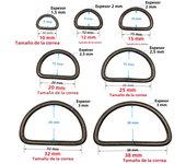 10 Pcs/Pack Wire Formed Metal D-Ring Rectangle Loops Tri-Glide Slider Adjuster Non-Welded Belt Strap Buckle