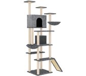 Rascador para Gatos with postes de isal gris obscure191 cm