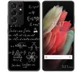 Tumundosmartphone Funda Gel Tpu para Samsung Galaxy S21 Ultra 5G diseño Formulas Dibujos