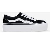 Bosanova Zapatillas de tela para mujer combinadas en ante con pieza lateral a contraste y suela lisa de plataforma. Cierre con cordones.