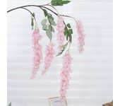 Artificial Flowers Silk Wisteria Vine Fake Silk Hanging Rattan Flower For Wedding Party Garden Outdoor Greenery Home Wall Decor