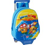 Safta - Mochila 3D Superzings con Carro Incluido Diseño Exclusivo - Mochila + Carro 3D Superzings Diseño Ergonómico