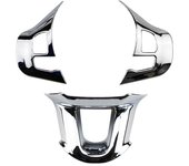 ABS Car Steering Wheel Decoration Cover Trim Sticker for Peugeot 2008 208 2014 2015 2016 2017 2018 Interior Accessories