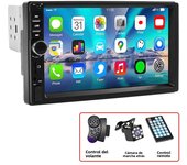 Hippcron 7 Inch 1 Din Car Radio MP5 Multimedia Player Touch Screen FM ISO Power Aux Input Bluetooth USB Mirror Link Autoradio
