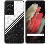 Tumundosmartphone Funda Gel Tpu para Samsung Galaxy S21 Ultra 5G diseño Mármol 01 Dibujos