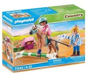 Playmobil Clase de Equitación con Obstáculos Modificables